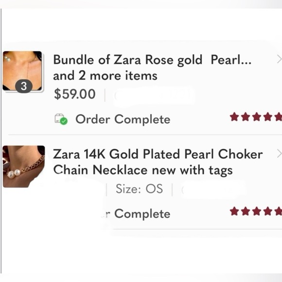 Zara 14K Gold Plated Pearl Choker Chain Necklace new with tags - Picture 9 of 9